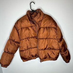 BP puffer jacket brown size XS women’s